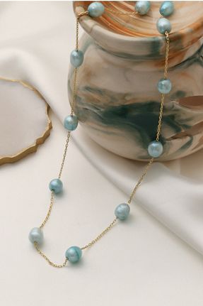 گردنبند مروارید طلائی مروارید فرهنگی Nox Jewelry - کد 822361797