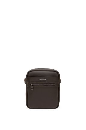 کیف دوشی قهوه ای مردانه چرم مصنوعی Pierre Cardin - کد 872484391