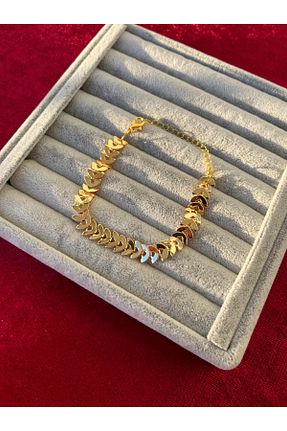 دستبند استیل (فولاد) طلائی زنانه ulaşaksesuar - کد 872509566