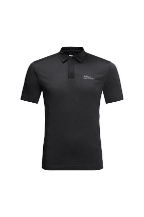تیشرت مشکی مردانه یقه پولو Jack Wolfskin - کد 676437987