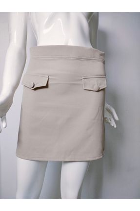 دامن بژ زنانه ساده Ans - کد 872509805