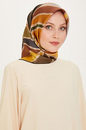 روسری مشکی کرپ ساتن ابریشم Armine - کد 872523122