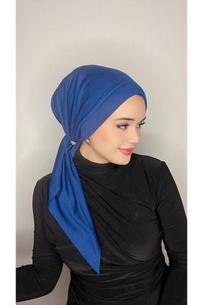 شال سرمه ای زنانه پنبه پلی استر OykumBone - کد 872526152