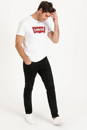 شلوار جین مشکی مردانه پاچه ساده Levi