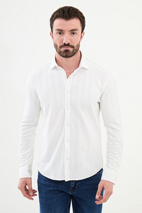 پیراهن نباتی مردانه اسلیم فیت Mcr - کد 872532691