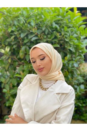 شال بژ زنانه پنبه پلی استر OykumBone - کد 872541887