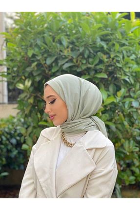 شال سبز زنانه پنبه پلی استر OykumBone - کد 872541897