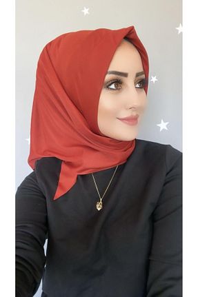 شال قهوه ای زنانه پنبه پلی استر OykumBone - کد 872541889