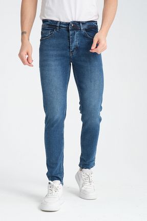 شلوار جین آبی مردانه پاچه تنگ Özman Butik - کد 872551867