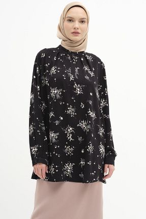 بلوز حجاب مشکی زنانه ویسکون Tuğba - کد 872563638