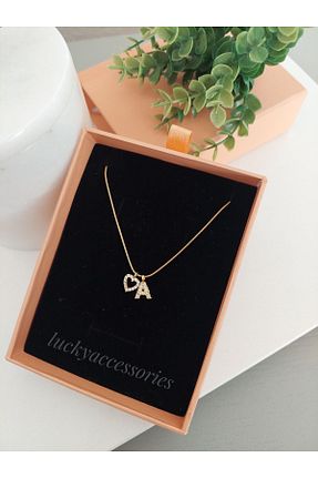 گردنبند استیل ( فولاد ) طلائی زنانه استیل (فولاد) LUCKY ACCESSORIES - کد 807991013