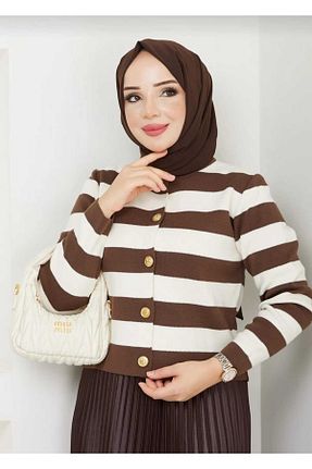 رویه قهوه ای زنانه پنبه پلی استر MODA VEDAT - کد 872728770