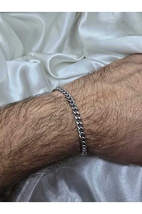 دستبند استیل (فولاد) متالیک مردانه استیل ضد زنگ merlina tasarım - کد 872731832