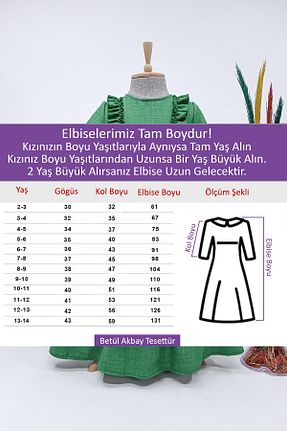 لباس سبز بچه گانه پنبه پلی استر Betül Akbay - کد 805577688