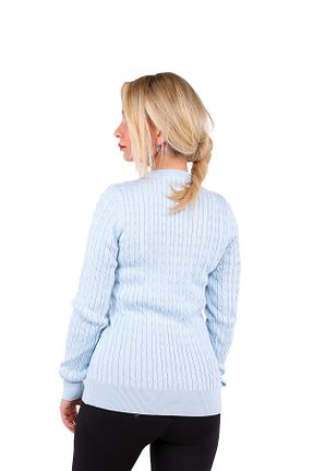 رویه آبی زنانه بافتنی YMA TRİKO - کد 858182816