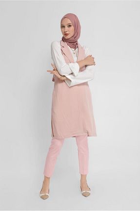 تونیک حجاب صورتی زنانه پلی استر Alvina - کد 872834093