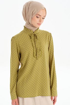 بلوز حجاب سبز زنانه رگولار Tuğba - کد 872887733