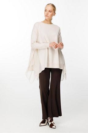 تونیک طوسی زنانه بافتنی Ghisa - کد 872896342