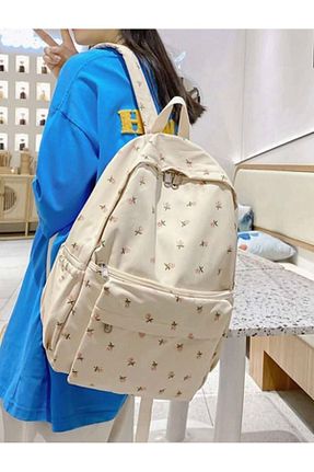 کیف مدرسه بژ زنانه پارچه ای womistore - کد 855020646
