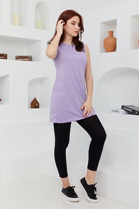 تیشرت بنفش زنانه رگولار İmajButik - کد 238940350