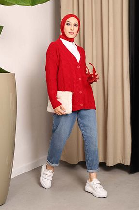 رویه حجاب زرشکی زنانه اکریلیک İmajButik - کد 769681740