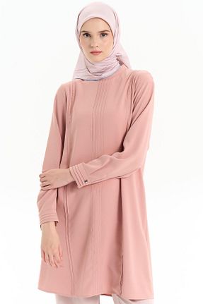 تونیک حجاب صورتی زنانه رگولار Tuğba - کد 872912490