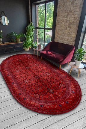 فرش قرمز زیره ضد لغزش MOTTO HALI - کد 807079757