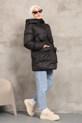 کاپشن حجاب مشکی زنانه مخلوط پلی استر İmajButik - کد 772623317