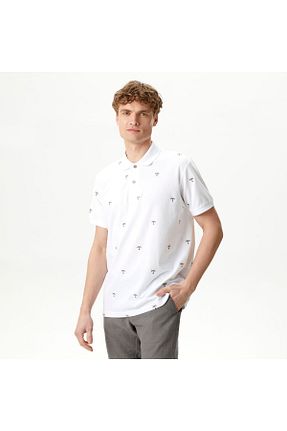 پولوشرت سفید مردانه %100 پنبه Nautica - کد 825450118