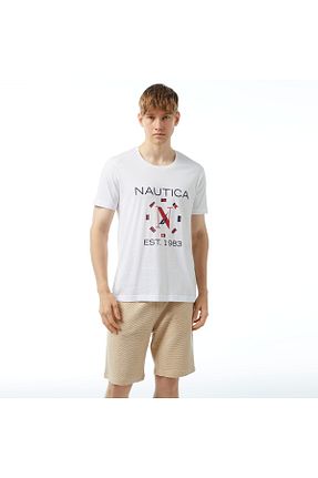 تیشرت سفید مردانه رگولار Nautica - کد 831186609