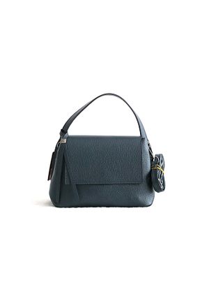 کیف دوشی سرمه ای زنانه چرم خالص Canpellini - کد 872912245