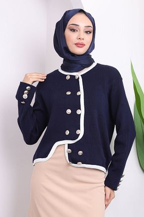 رویه حجاب سرمه ای زنانه اکریلیک İmajButik - کد 865505502