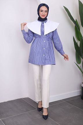 پیراهن حجاب سرمه ای زنانه رگولار İmajButik - کد 842328888