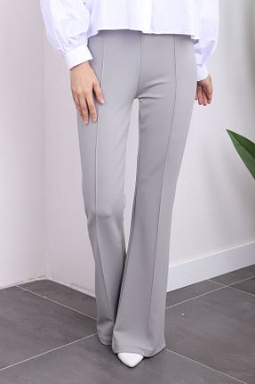 شلوار حجاب طوسی زنانه مخلوط پلی استر İmajButik - کد 849331644