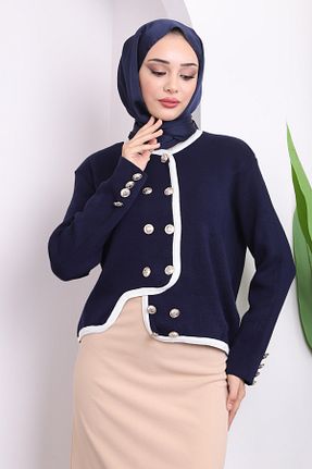 رویه حجاب سرمه ای زنانه اکریلیک İmajButik - کد 865505502