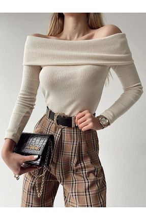 بلوز طوسی زنانه ساده BE CHİC - کد 204220296