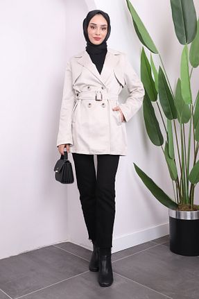 ترنچکت حجاب طوسی زنانه مخلوط پلی استر İmajButik - کد 872931727