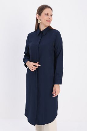 تونیک حجاب سرمه ای زنانه پنبه ای ALLDAY - کد 106956878