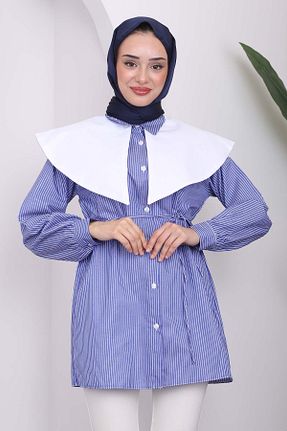 پیراهن حجاب سرمه ای زنانه رگولار İmajButik - کد 842328888