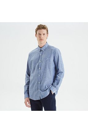 پیراهن آبی مردانه رگولار Nautica - کد 680115636