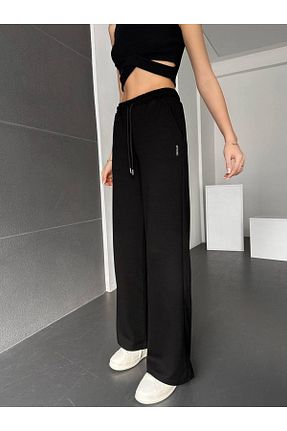 شلوار کرمگن مشکی زنانه Relaxed UĞUR BUTİK - کد 873692909
