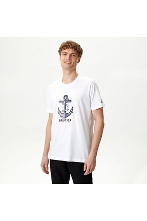 تیشرت سفید مردانه رگولار Nautica - کد 825450094