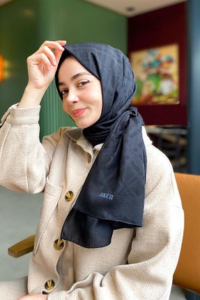 شال مشکی زنانه پلی استر Aker - کد 814903796