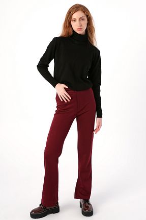 شلوار حجاب زرشکی زنانه ویسکون ALLDAY - کد 650033054