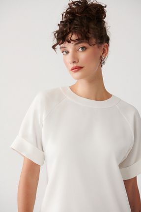 لباس سفید زنانه بافتنی Muni Muni - کد 872954950