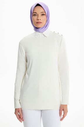 بلوز حجاب نباتی زنانه رگولار Tuğba - کد 872970474