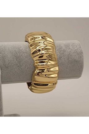 دستبند جواهر زرد زنانه برنجی TLSMACCESORIES - کد 872955146