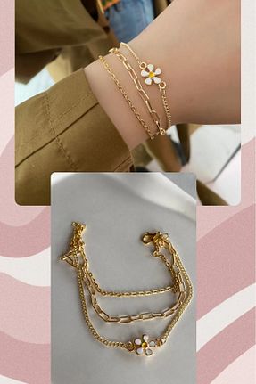 دستبند جواهر زرد زنانه Saint Charmes - کد 872981331