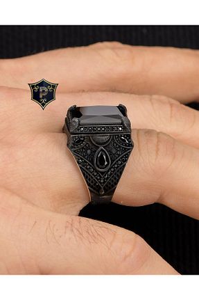 انگشتر نقره مردانه زیرکن Prestige - کد 806837075