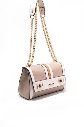 کیف پستچی بژ زنانه چرم مصنوعی Silverpolo - کد 921518550